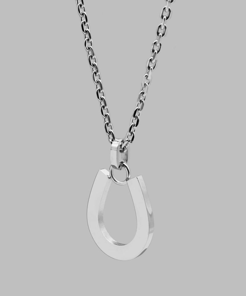 LH-1 プレーン ホースシューネックレス サージカルステンレス316L 金属アレルギー対応 03NE0475SV ステンレスネックレス 馬蹄 メンズ 人 LH-1 プレーン ホースシューネックレス サージカルステンレス316L 金属アレルギー対応 03NE0475SV ステンレスネックレス 馬蹄 メンズ 人