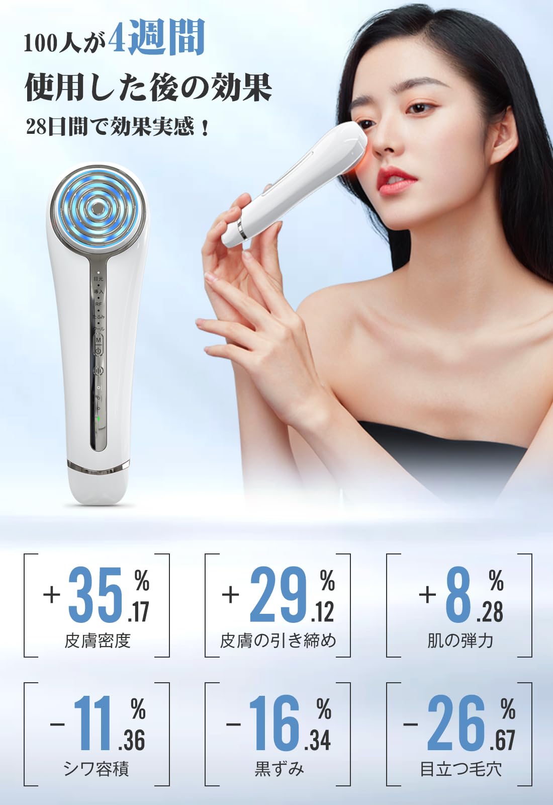 美顔器 RF美顔器 イオン導出 イオン導入 EMS 微電流 LED搭載 Amazon.co.jp: 美顔器 RF美顔器 イオン導出 イオン導入 超音波