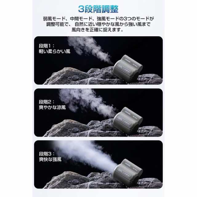 腰掛け扇風機 携帯扇風機 ベルトファン クリップファン 腰ベルト 強力 USB充電式 4500mAh 風量3段階 アウトドア 暑さ対策 屋外作業 卓上扇風機608