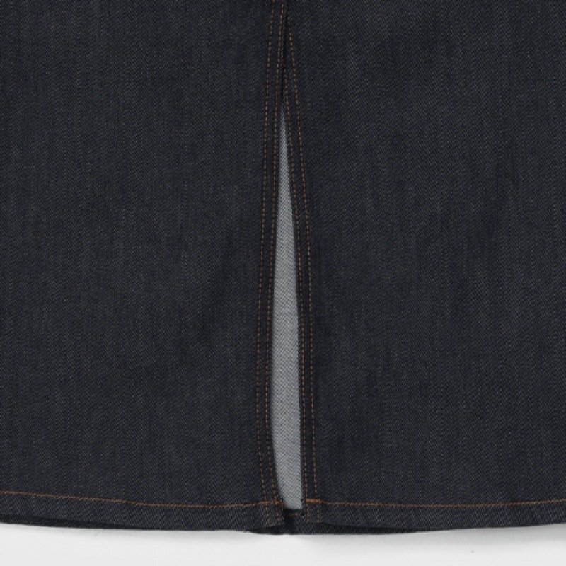 Black Up [秋新品] ラタンデニムロングスカート