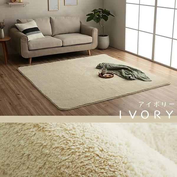 ラグ マット 絨毯 約200x300cm 約4畳 ブラウン 洗える 長方形 滑りにくい 無地 床暖房 ホットカーペット対応 オールシーズン