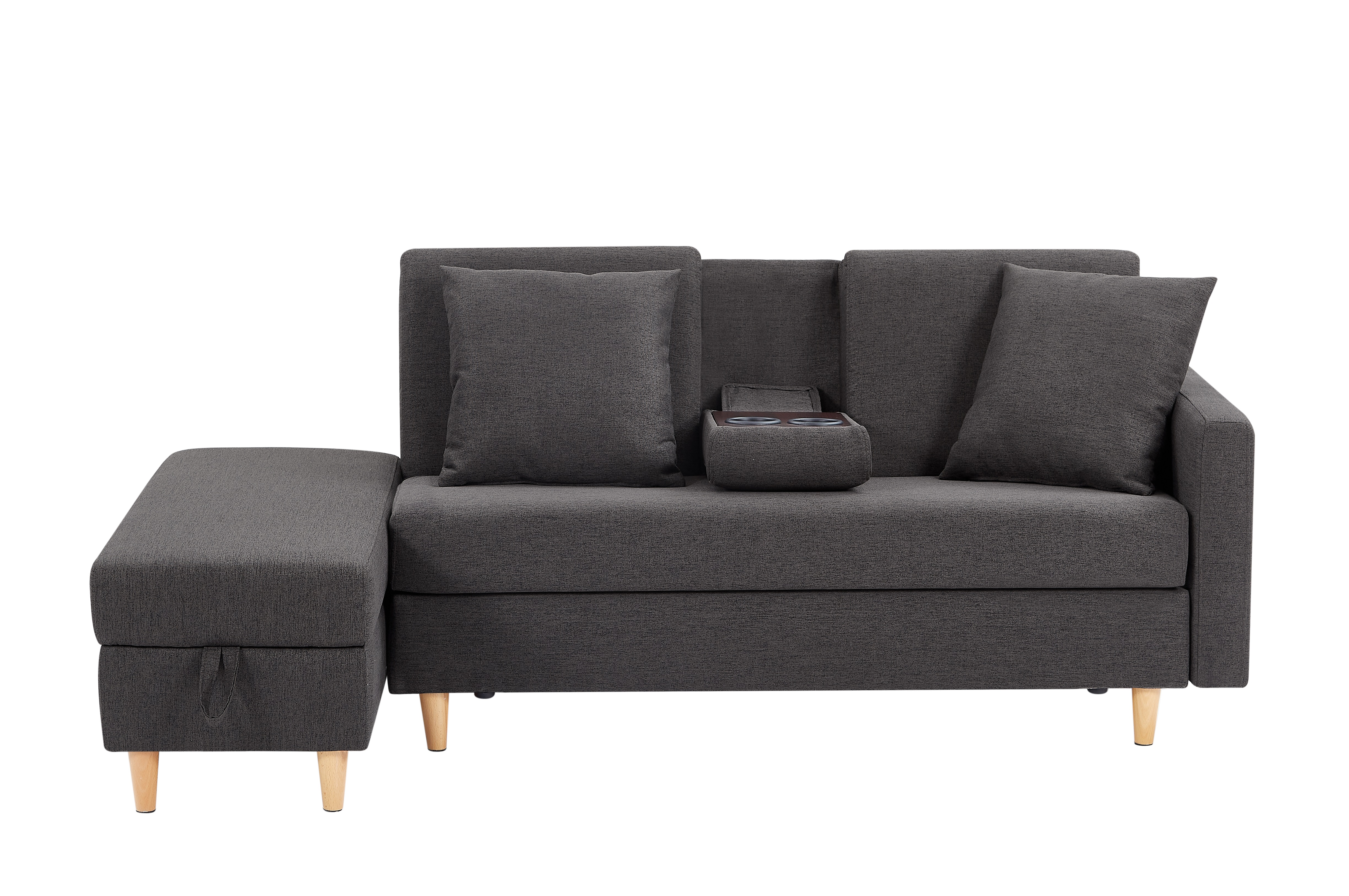 【国内出荷 - 3日配達】ソファ ソファーベッド カウチソファ 3人掛け オットマン付き 多機能ソファ 左右側とも取り付けるアームレスト たくさん収納 レイアウト自由 クッション2個759 【国内出荷 - 3日配達】ソファ ソファーベッド カウチソファ 3人掛け オットマン付き 多機能ソファ 左右側とも取り付けるアームレスト たくさん収納 レイアウト自由 クッション2個759