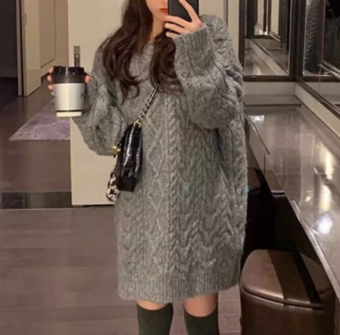 レディース ワンピース プルオーバー ニットワンピ ミニ ショート 長袖 ラウンドネック ストレート 厚手 ケーブルニット かわいい シンプル カジュアル おしゃれ ラフ ガーリー ルーズ ラブリー レディース ワンピース プルオーバー ニットワンピ ミニ ショート 長袖 ラウンドネック ストレート 厚手 ケーブルニット かわいい シンプル カジュアル おしゃれ ラフ ガーリー ルーズ ラブリー