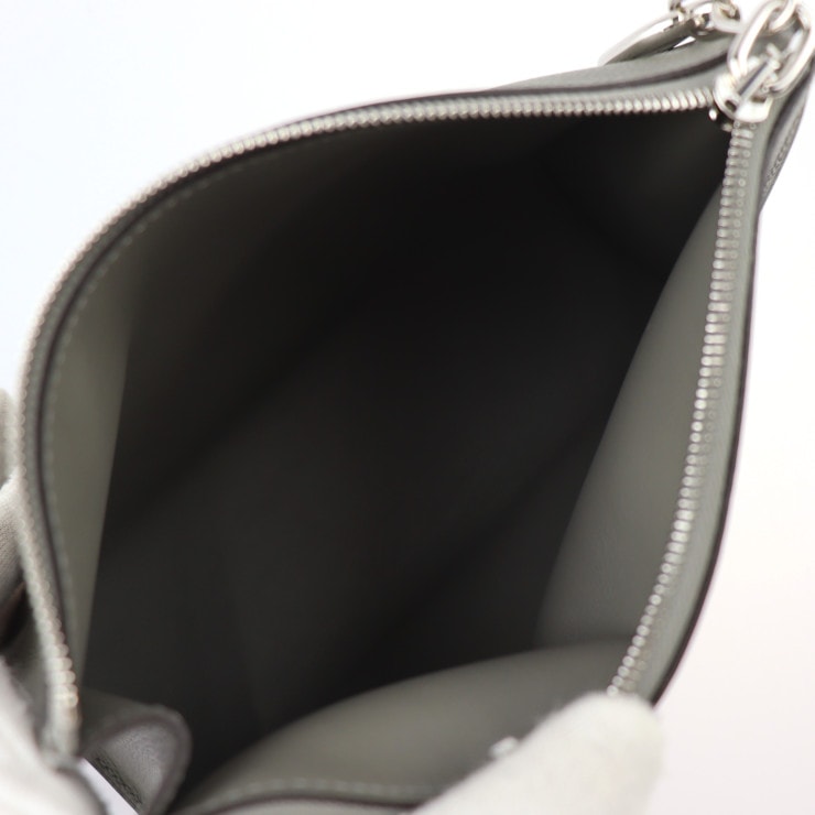 新古未使用展示品 HERMES エルメス セカンドバッグ エバーカラー グリメイヤー シルバー金具 クラッチバッグ シェーヌダンクル B刻印 本物保証 中古