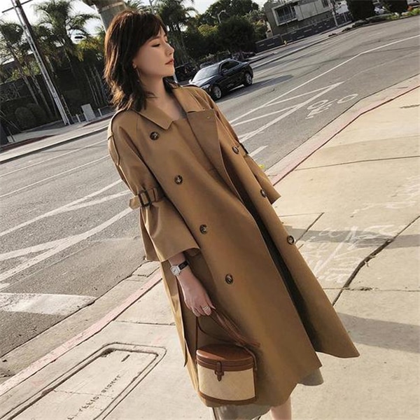 トレンチコート レディース コート アウター ゆったり トップス 長袖 スプリングコート 大きいサイ トレンチコート レディース コート アウター ゆったり トップス 長袖 スプリングコート 大きいサイ