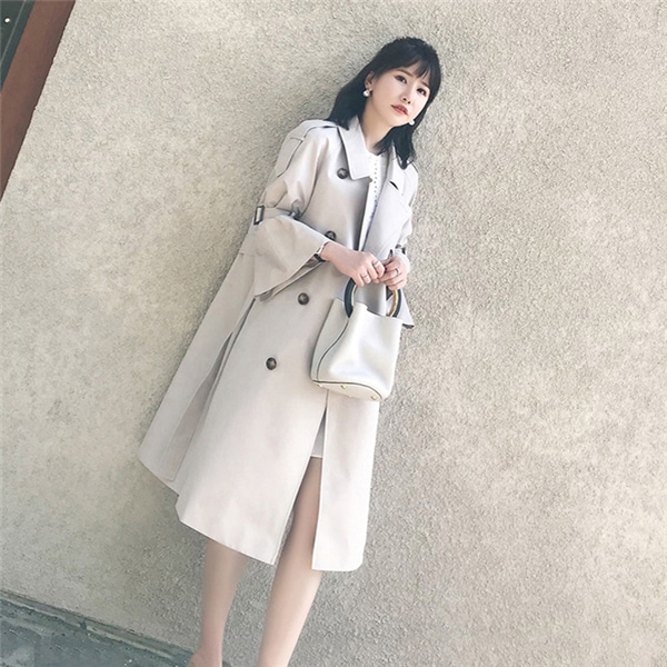 トレンチコート レディース コート アウター ゆったり トップス 長袖 スプリングコート 大きいサイ トレンチコート レディース コート アウター ゆったり トップス 長袖 スプリングコート 大きいサイ