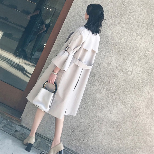 トレンチコート レディース コート アウター ゆったり トップス 長袖 スプリングコート 大きいサイ トレンチコート レディース コート アウター ゆったり トップス 長袖 スプリングコート 大きいサイ