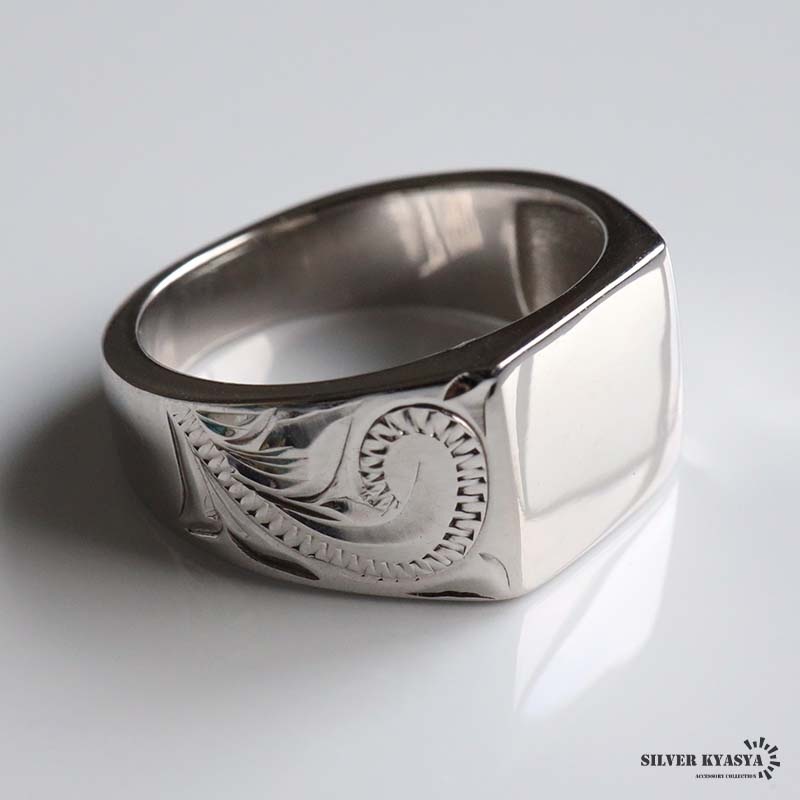 シルバー925 ハワイアン印台リング [rs232]