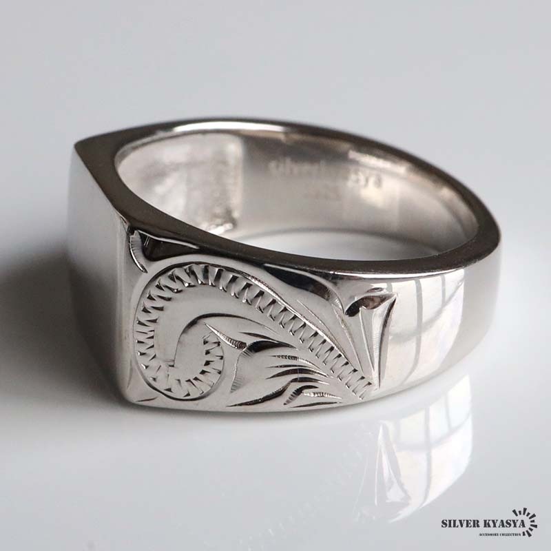 シルバー925 ハワイアン印台リング [rs232]