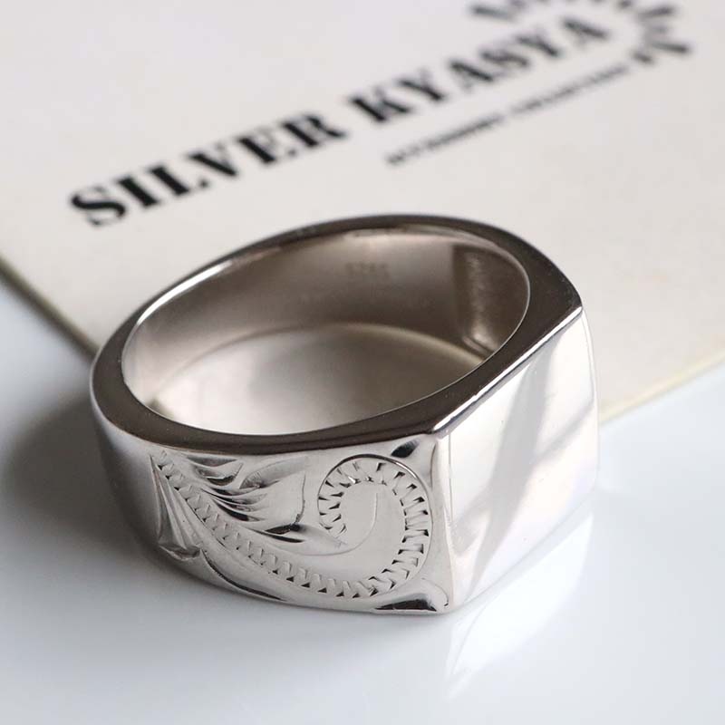 シルバー925 ハワイアン印台リング [rs232]