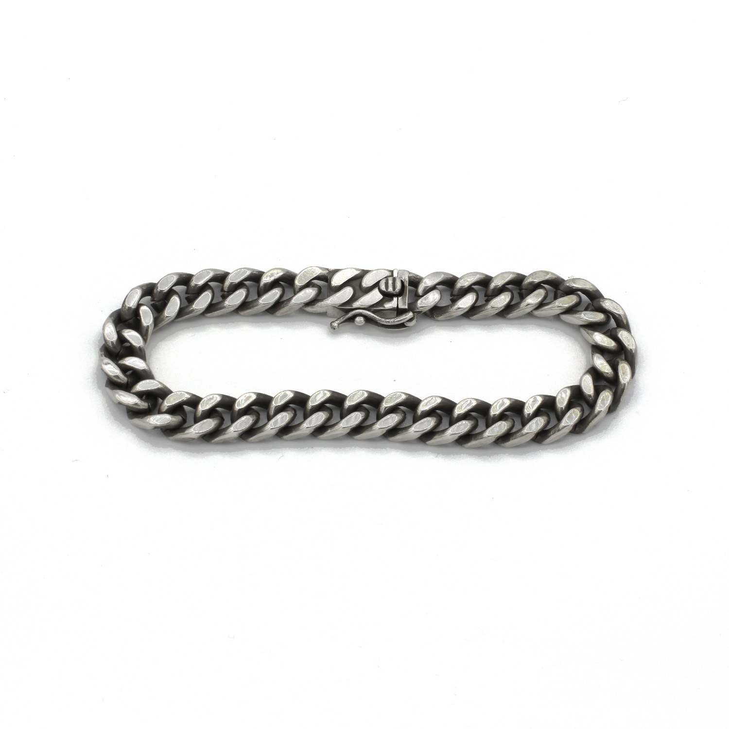 シルバー925 燻し銀 喜平ブレスレット 長さ16cm-20cm 銀 幅8.3mm 厚み4.1mm シルバー925 燻し銀 喜平ブレスレット 長さ16cm-20cm 銀 幅8.3mm 厚み4.1mm