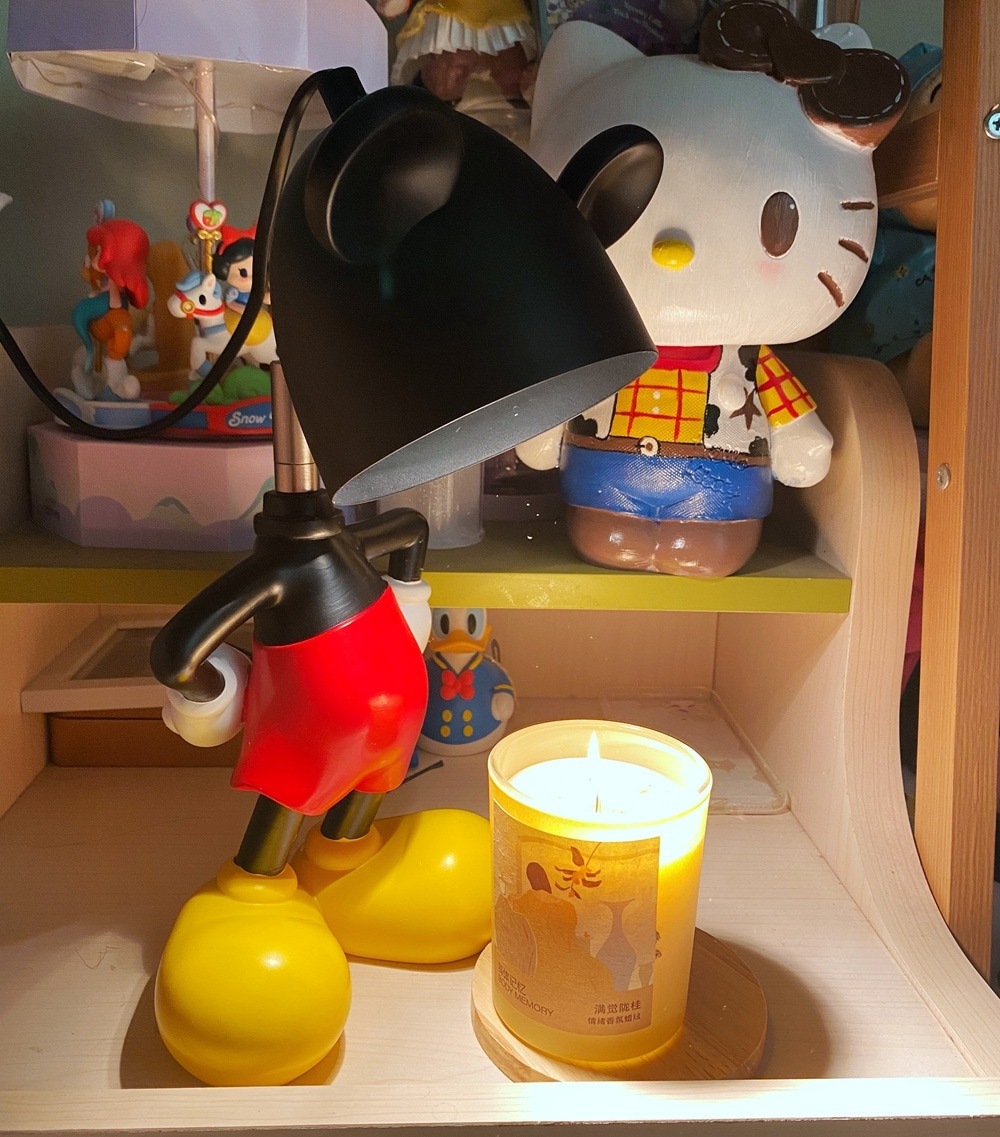 キャンドルウォーマーミッキーワックスメルトランプメルトランプアロマテラピーキャンドルランプオーナメントメルトキャンドルランプ寝室ベッドサイド読書雰囲気テーブルランプ