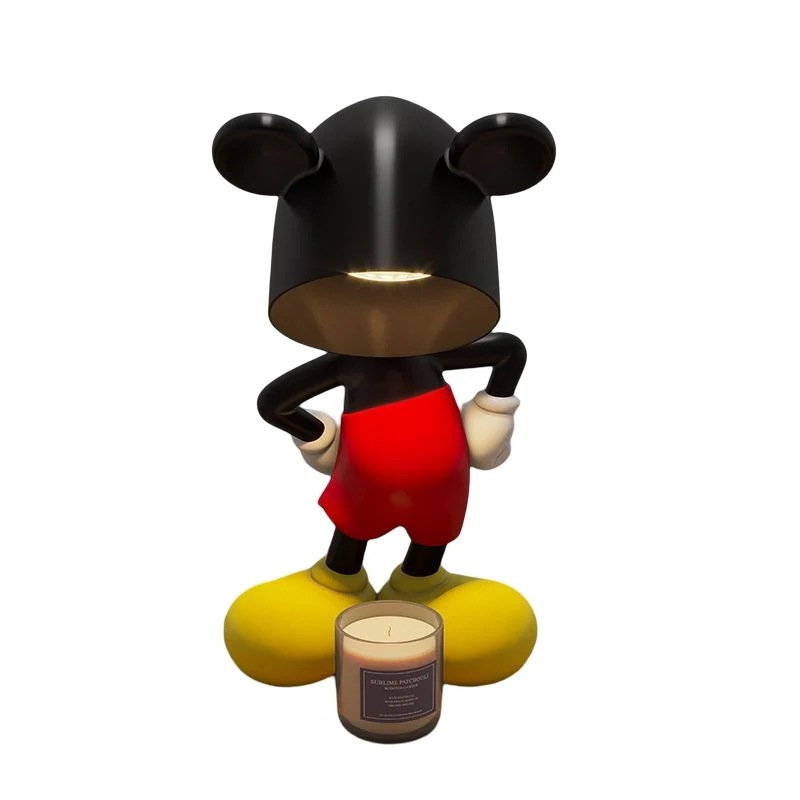 キャンドルウォーマーミッキーワックスメルトランプメルトランプアロマテラピーキャンドルランプオーナメントメルトキャンドルランプ寝室ベッドサイド読書雰囲気テーブルランプ