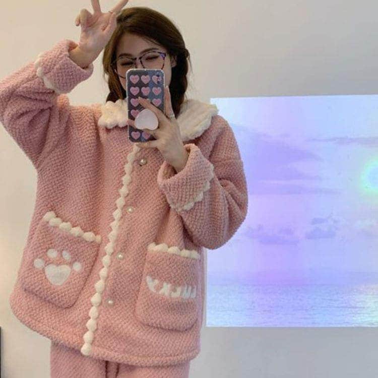 裏起毛ファッション フランネル 感 質感 可愛い スイート お肌に優しい ホームウェア 厚手 裹起毛 柔らかい パジャマ 裏起毛ファッション フランネル 感 質感 可愛い スイート お肌に優しい ホームウェア 厚手 裹起毛 柔らかい パジャマ