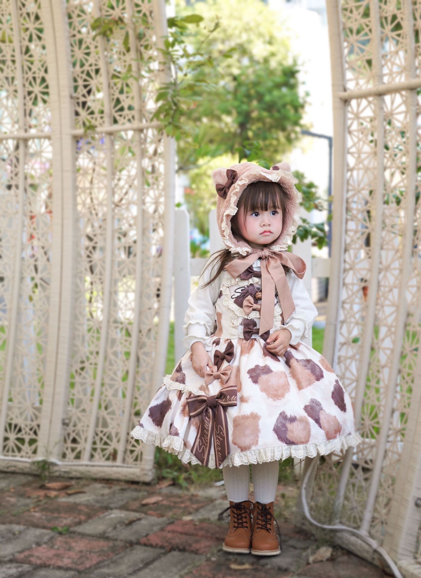 ドラッグアンクルロリータ子供服ニャータイガー三華猫子供用タイガーストラップスカート12月15日カット