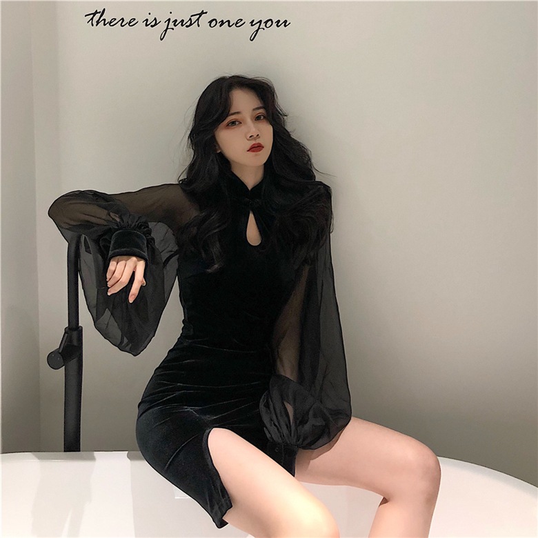 ワンピース ワンピドレス チャイナドレス ミニ ミニ丈 長袖 ボリューム袖 ハイネック タイト シフォン ウエストマーク サイドスリット 透け感 シースルー ベロア 大人可愛い きれいめ カジュアル ワンピース ワンピドレス チャイナドレス ミニ ミニ丈 長袖 ボリューム袖 ハイネック タイト シフォン ウエストマーク サイドスリット 透け感 シースルー ベロア 大人可愛い きれいめ カジュアル