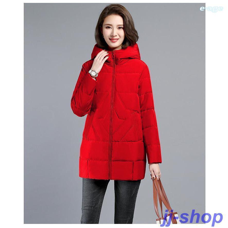 新入庫 ダウンコート レディース 秋冬アウター フード付き ダウン コート ダウンジャケット 中綿 ロングコート 防寒 あったか おしゃれ 可愛い