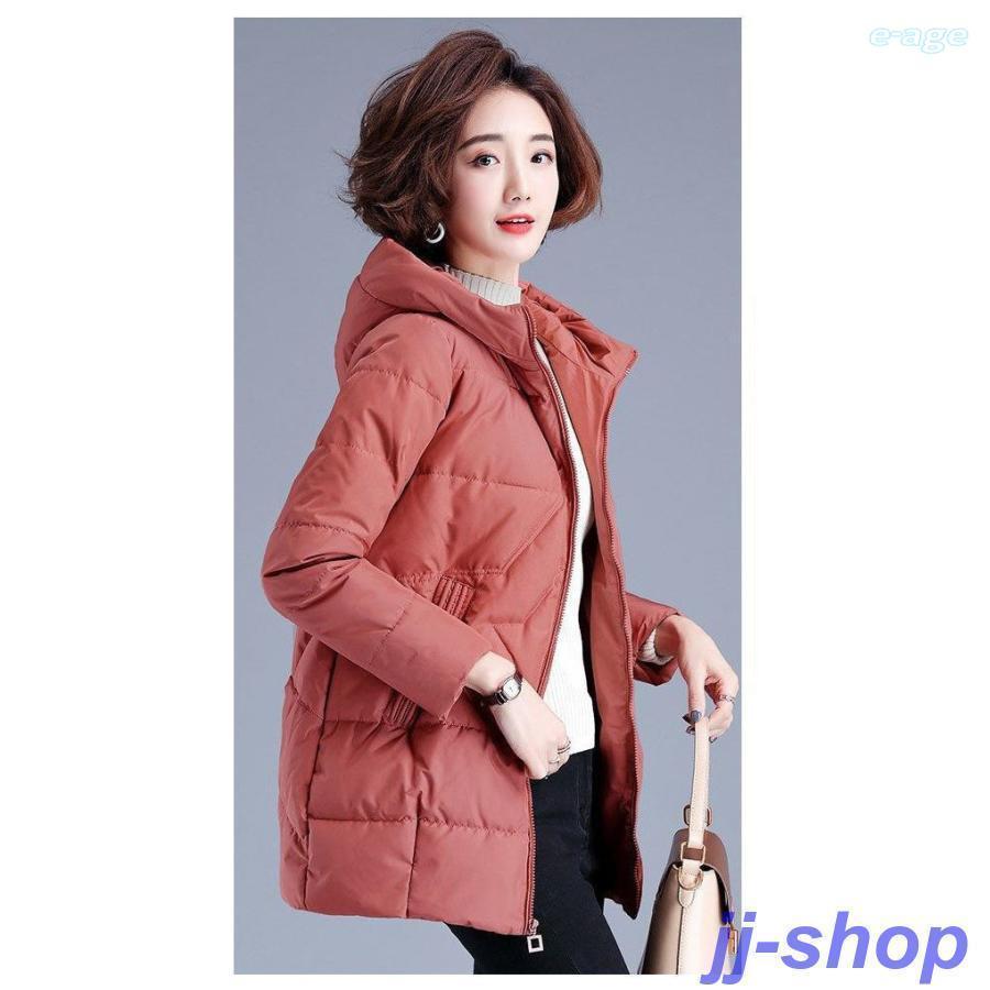 新入庫 ダウンコート レディース 秋冬アウター フード付き ダウン コート ダウンジャケット 中綿 ロングコート 防寒 あったか おしゃれ 可愛い
