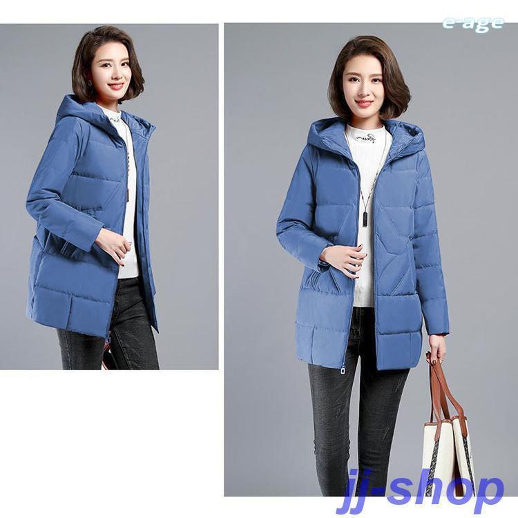 新入庫 ダウンコート レディース 秋冬アウター フード付き ダウン コート ダウンジャケット 中綿 ロングコート 防寒 あったか おしゃれ 可愛い