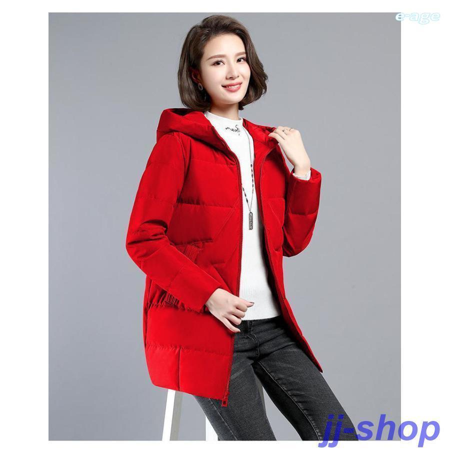 新入庫 ダウンコート レディース 秋冬アウター フード付き ダウン コート ダウンジャケット 中綿 ロングコート 防寒 あったか おしゃれ 可愛い