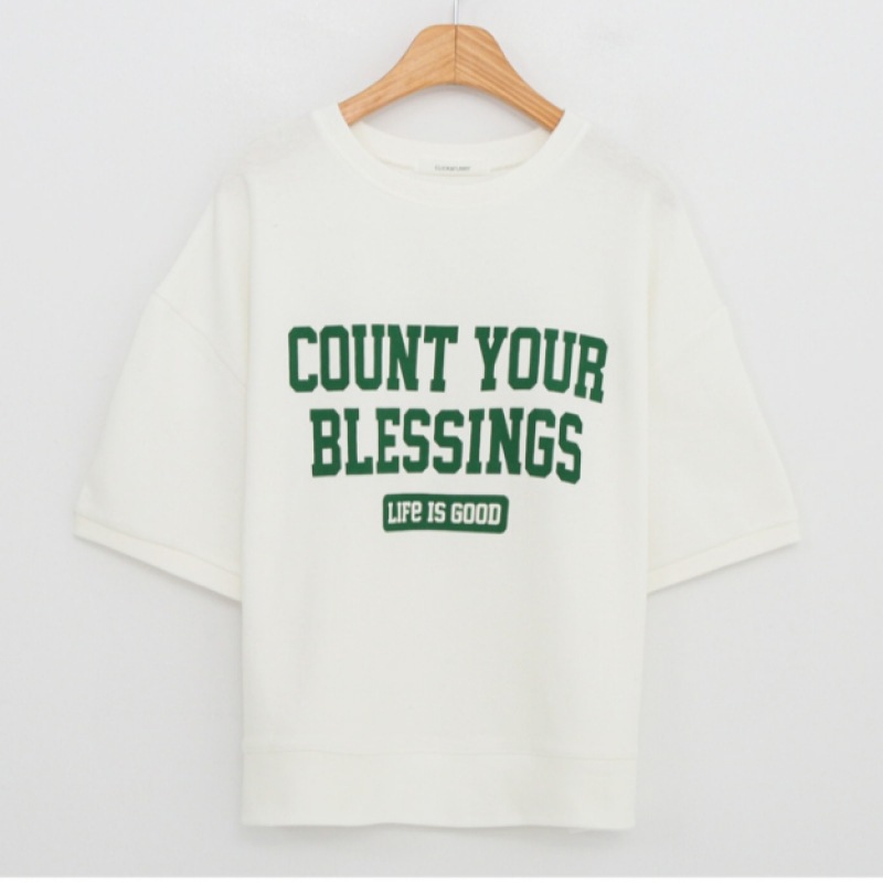 クリック&ファニーユアーズレタリングスウェットシャツ クリック&ファニーユアーズレタリングスウェットシャツ