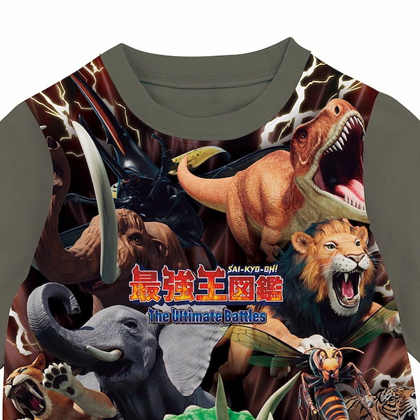 Qoo10] バンダイ 最強王図鑑 恐竜 光るパジャマ 長袖 半