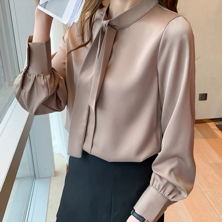レディース トップス シャツ ブラウス サテンシャツ スタンドカラー 長袖 リボン サテン かわいい 大人可愛い きれいめ シンプル 上品 おしゃれ かっこいい レトロ こなれ感 ラフ ルーズ 個性的 レディース トップス シャツ ブラウス サテンシャツ スタンドカラー 長袖 リボン サテン かわいい 大人可愛い きれいめ シンプル 上品 おしゃれ かっこいい レトロ こなれ感 ラフ ルーズ 個性的
