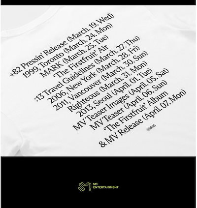 【公式】NCT マーク　タイムテーブル　Tシャツ Qoo10] SMエンターテインメント 【公式】 NCT マーク MARK『Th