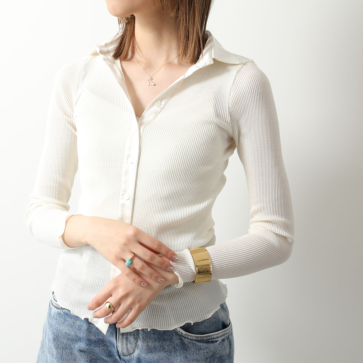 ALIITA アリータ ネックレス CONEJITO PERLA NECKLACE ROLO レディース パール ラビット モチーフ ペンダント アクセサリー YELLOW-GOLD-9KT