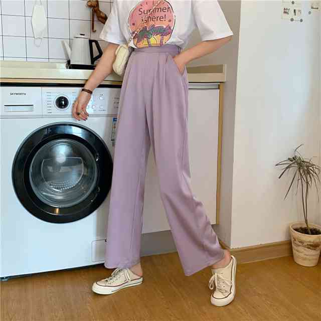 ２点で13o円OFF！【即納】パンツ レディース ガウチョパンツ ボトムス ズボン 大きいサイズ ゴム紐 楽ちん レディース ワイドパンツ スラックス タック ストレート 無地 カラバリ豊富 シンプル