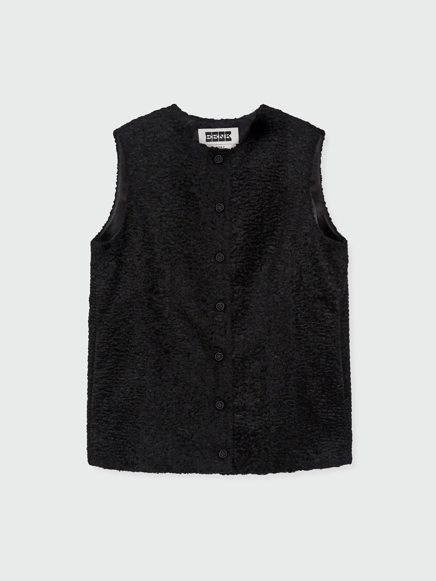 【EENK】送料/関税込 24FW ZIVE Crewneck Waistcoat - Black 【EENK】送料/関税込 24FW ZIVE Crewneck Waistcoat - Black