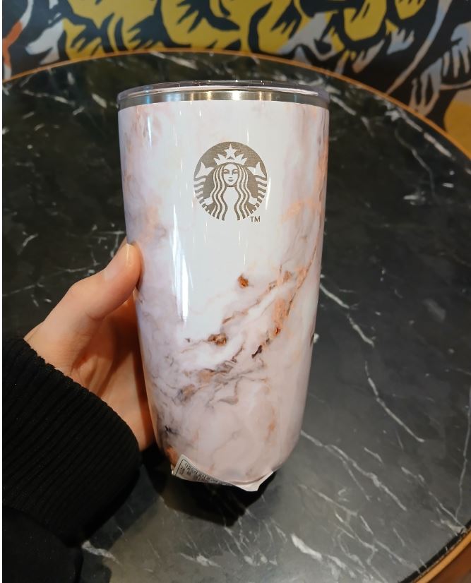 [韓国正規品]SS スウェル マーブル タンブラー 532ml/韓国人気スターバックスタンブラー/ペンギンブックスコラボ