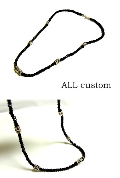 送料無料ブラックスピネルネックレス＆シルバー925ロールパワーストーン/ブレスレット/プレゼント/ギ