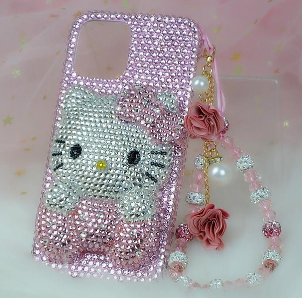 Qoo10] かわいい キティー ちゃん ラインストー