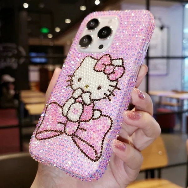 Qoo10] かわいい キティー ちゃん ラインストー