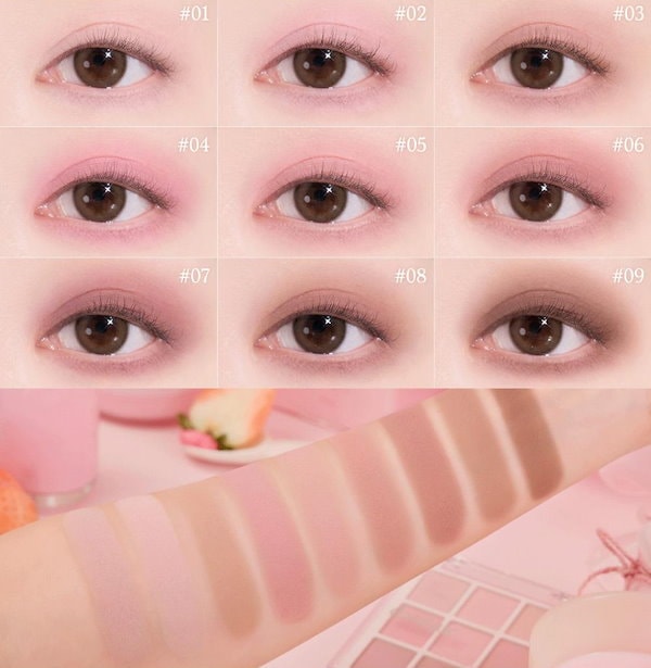 マーブル6色チークパレット jellyfish Qoo10] デイジーク [25S/S新色発売][トゥインクルマー