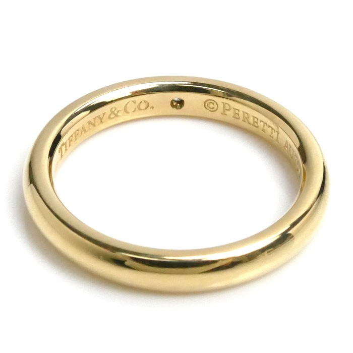 TIFFANY&Co. ティファニー K18YG イエローゴールド スタッキング バンド リング・指輪 60016271 ダイヤモンド 9号 3.9g レディース 中古 TIFFANY&Co. ティファニー K18YG イエローゴールド スタッキング バンド リング・指輪 60016271 ダイヤモンド 9号 3.9g レディース 中古