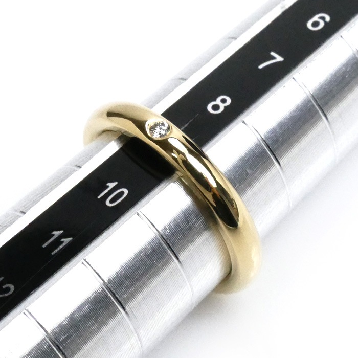 TIFFANY&Co. ティファニー K18YG イエローゴールド スタッキング バンド リング・指輪 60016271 ダイヤモンド 9号 3.9g レディース 中古 TIFFANY&Co. ティファニー K18YG イエローゴールド スタッキング バンド リング・指輪 60016271 ダイヤモンド 9号 3.9g レディース 中古