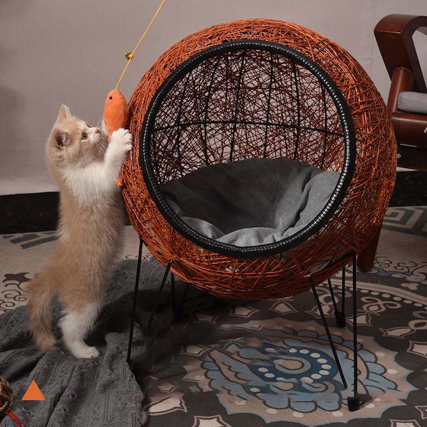 Qoo10] 猫小屋ペット小屋四季共通吊脚防湿猫小屋網