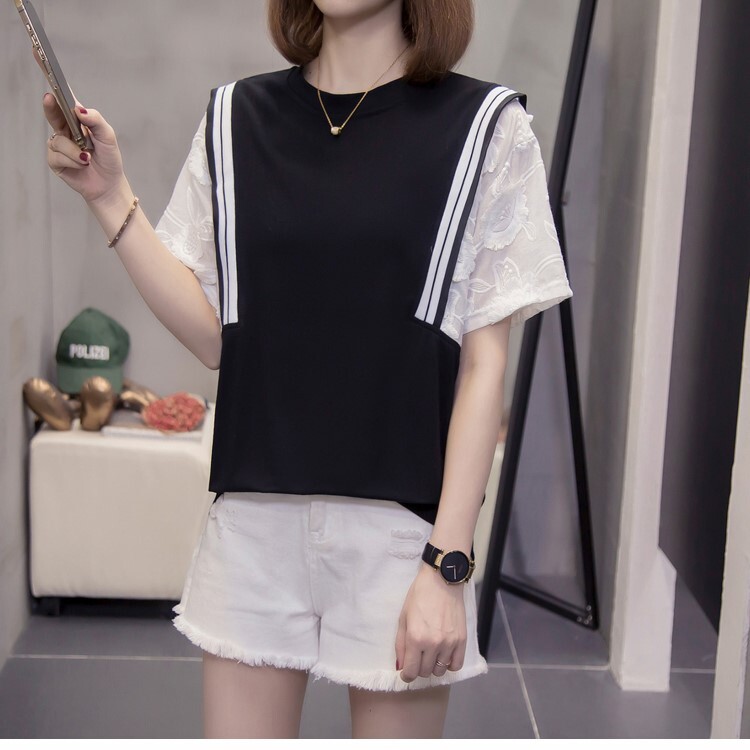 個性派 トップス シャツ ブラウス カットソー 袖あり 半袖 襟なし 切り替えデザイン ドッキング 裾イン レース 透け感 シースルー かわいい 大人可愛い シンプル カジュアル おしゃれ お洒落 個性派 トップス シャツ ブラウス カットソー 袖あり 半袖 襟なし 切り替えデザイン ドッキング 裾イン レース 透け感 シースルー かわいい 大人可愛い シンプル カジュアル おしゃれ お洒落