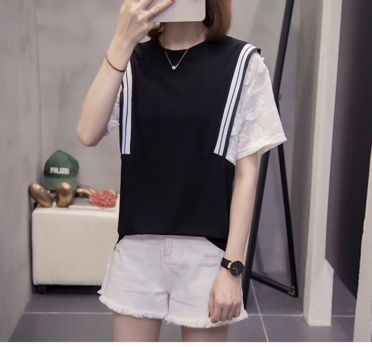 個性派 トップス シャツ ブラウス カットソー 袖あり 半袖 襟なし 切り替えデザイン ドッキング 裾イン レース 透け感 シースルー かわいい 大人可愛い シンプル カジュアル おしゃれ お洒落 個性派 トップス シャツ ブラウス カットソー 袖あり 半袖 襟なし 切り替えデザイン ドッキング 裾イン レース 透け感 シースルー かわいい 大人可愛い シンプル カジュアル おしゃれ お洒落