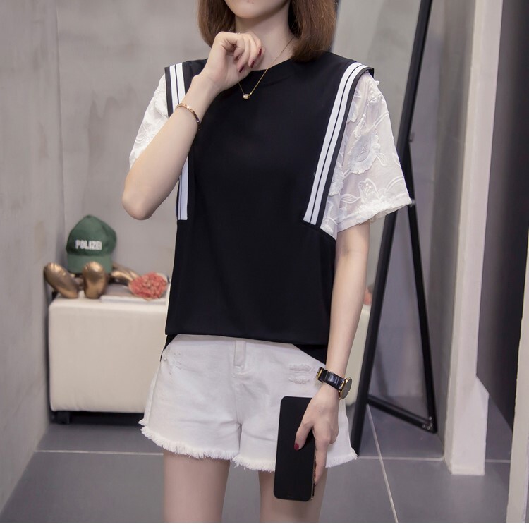 個性派 トップス シャツ ブラウス カットソー 袖あり 半袖 襟なし 切り替えデザイン ドッキング 裾イン レース 透け感 シースルー かわいい 大人可愛い シンプル カジュアル おしゃれ お洒落 個性派 トップス シャツ ブラウス カットソー 袖あり 半袖 襟なし 切り替えデザイン ドッキング 裾イン レース 透け感 シースルー かわいい 大人可愛い シンプル カジュアル おしゃれ お洒落