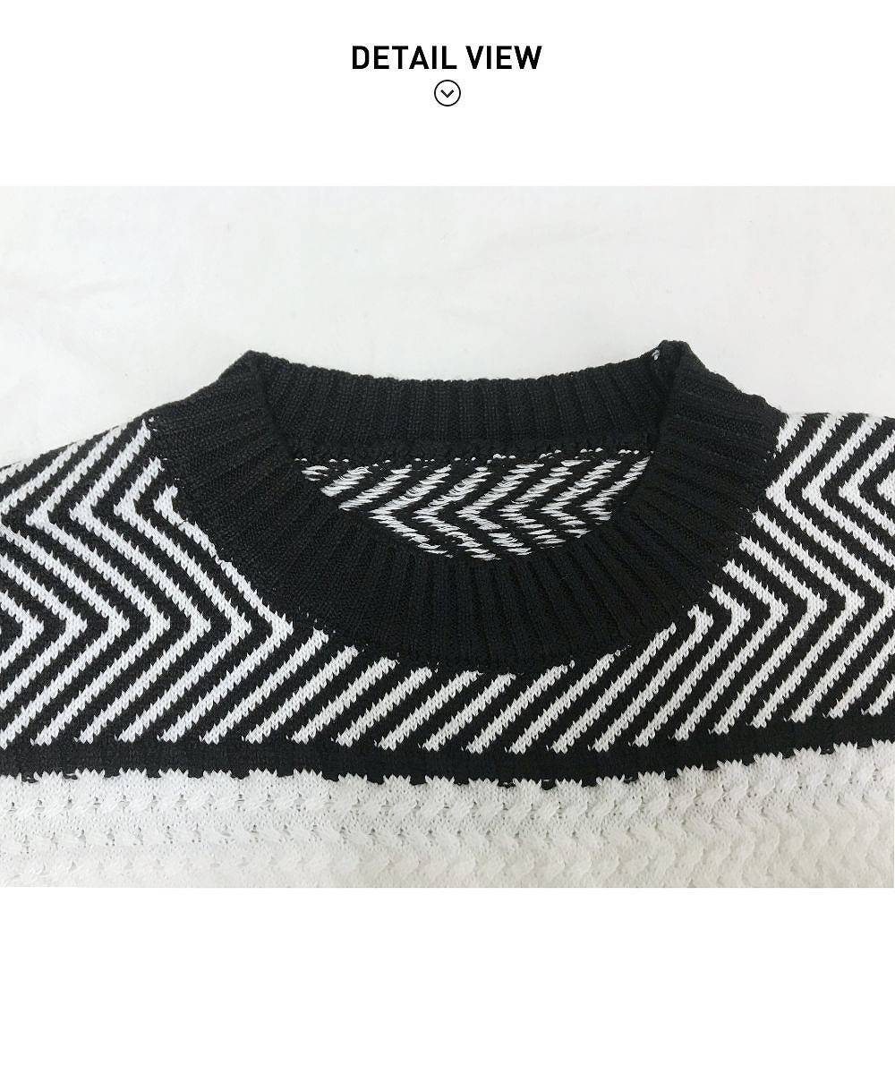 ざっくりランダムなジャガード編みがかわいい ニット 長袖 プルオーバー トップス ボーダー バイカラー ランダムボーダー夏 夏服 韓国ファッション ざっくりランダムなジャガード編みがかわいい ニット 長袖 プルオーバー トップス ボーダー バイカラー ランダムボーダー夏 夏服 韓国ファッション