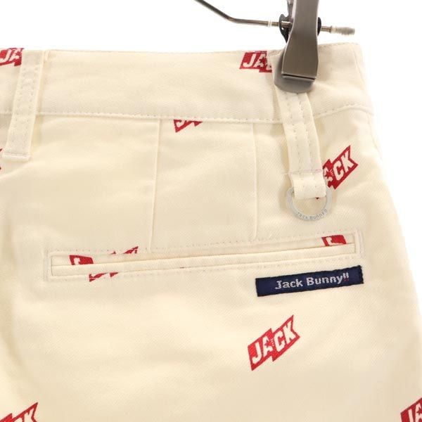 ロゴプリント ゴルフ ロングパンツ アイボリー系 レディース