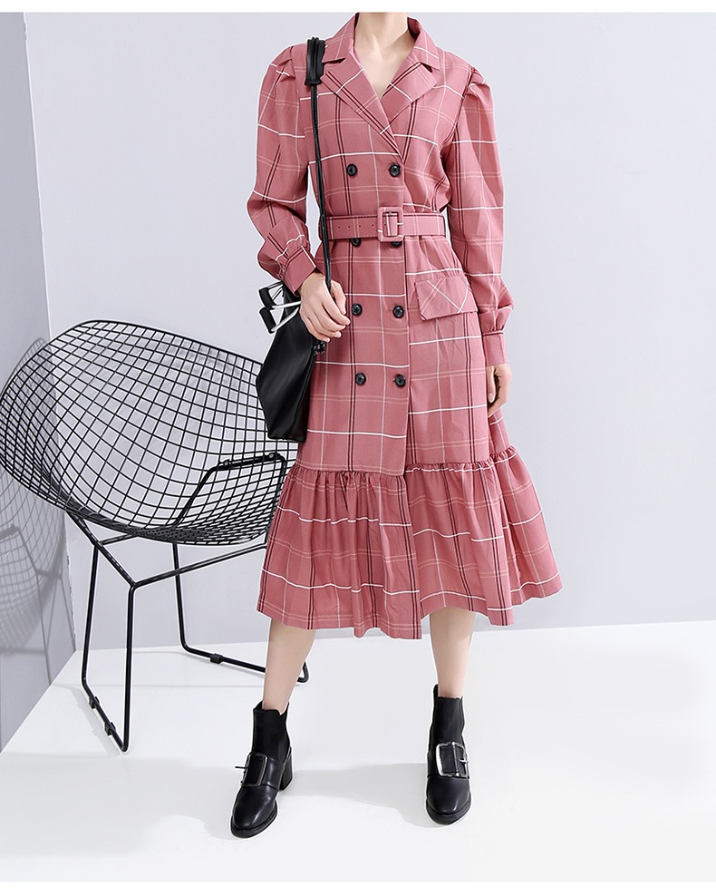 レトロ風 ワンピース 長袖 春 ロング aライン シャツワンピース aライン Aライン フレア ミモレ ミモレ丈 ロング ロング丈 7分丈 ミディアム丈 ミドル丈 レギュラー丈 Vネック 襟付き フレ