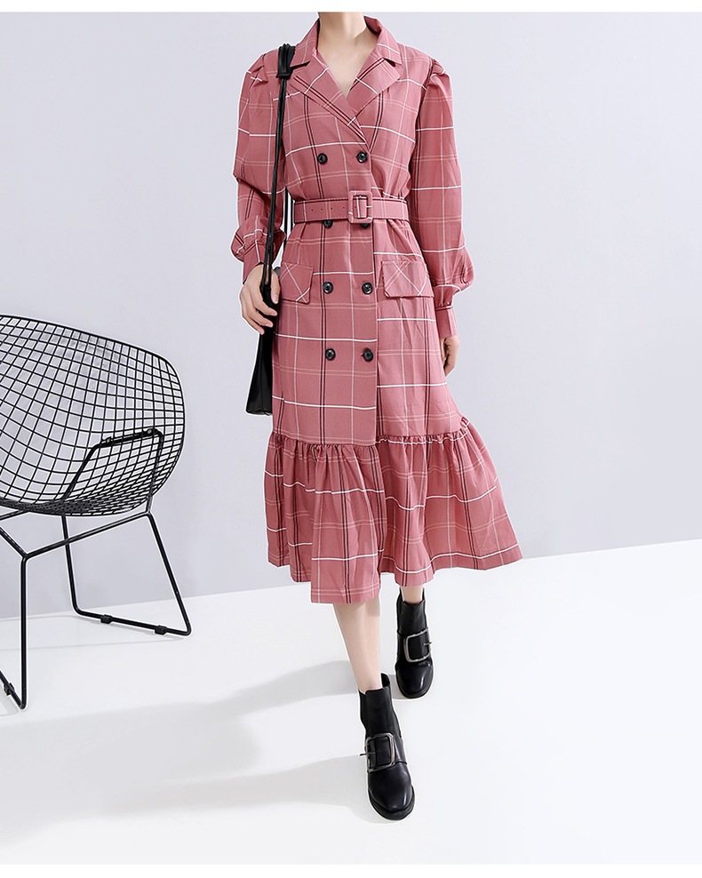 レトロ風 ワンピース 長袖 春 ロング aライン シャツワンピース aライン Aライン フレア ミモレ ミモレ丈 ロング ロング丈 7分丈 ミディアム丈 ミドル丈 レギュラー丈 Vネック 襟付き フレ