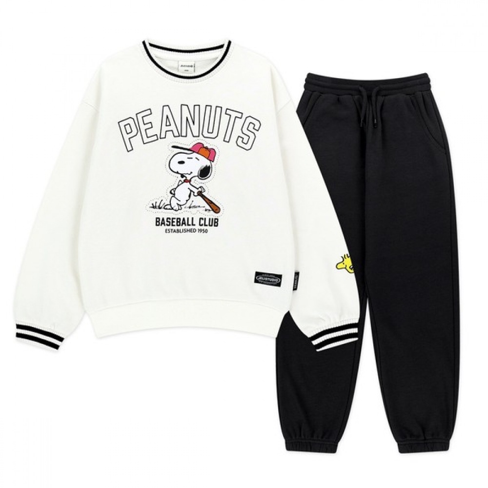 [Jelly Studio] スヌーピーネックポイント上下スーツ