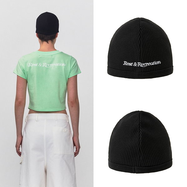 Qoo10] rest&recreation RR RIB JERSEY BEANIE
