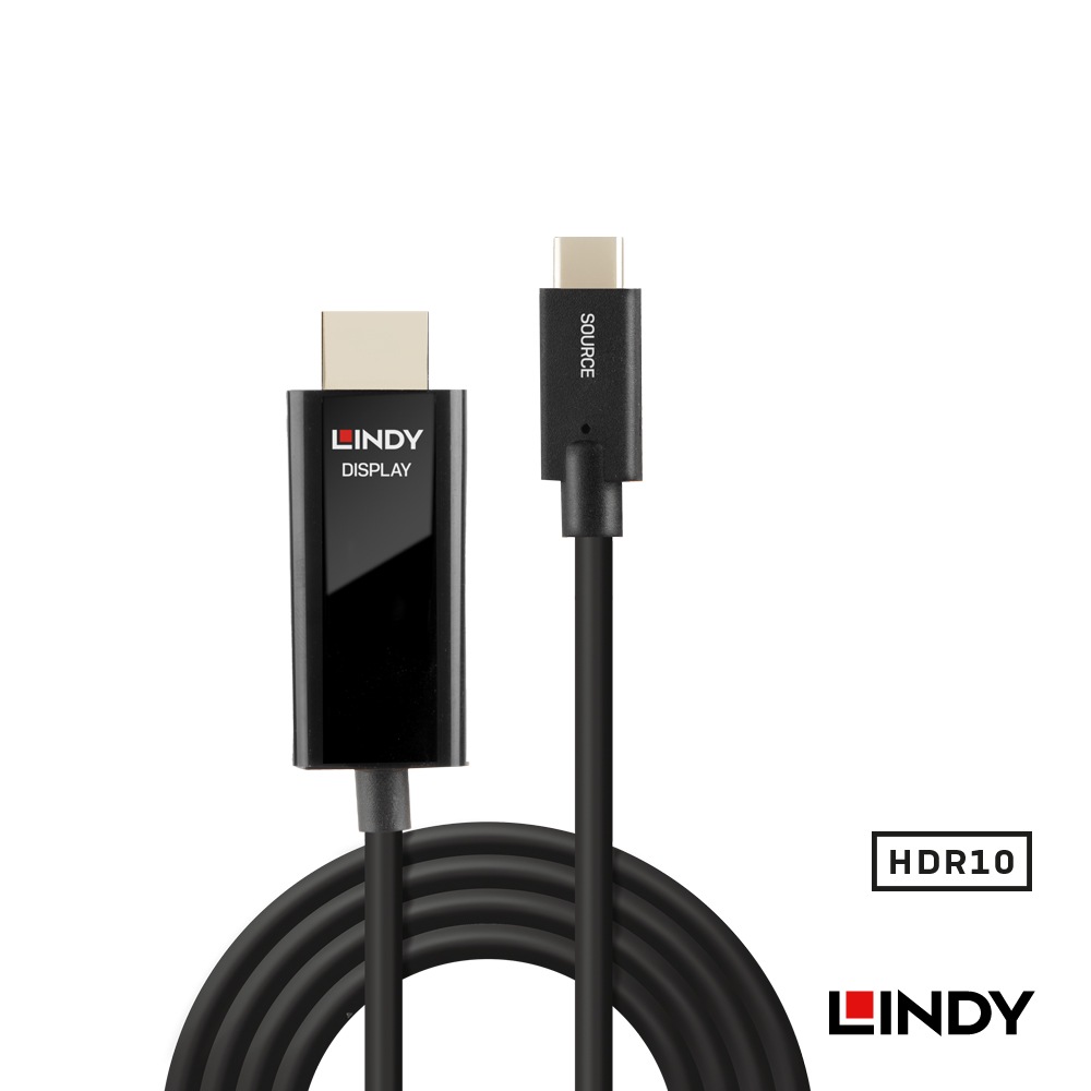 【43292】 LINDY 2m USB3.1 Type-C to HDMI 2.0 HDR アクティブ変換ケーブル 【43292】 LINDY 2m USB3.1 Type-C to HDMI 2.0 HDR アクティブ変換ケーブル