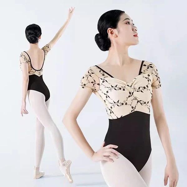 バレエレオタード レディース バレエ用品 レッスン着 練習着 バレリーナ ダンス衣装 パッド付き 袖あり ラウンドネック ユニフォーム オープンバッグ 花柄 柄あり 練習着 可愛い バレエダンス ダン バレエレオタード レディース バレエ用品 レッスン着 練習着 バレリーナ ダンス衣装 パッド付き 袖あり ラウンドネック ユニフォーム オープンバッグ 花柄 柄あり 練習着 可愛い バレエダンス ダン